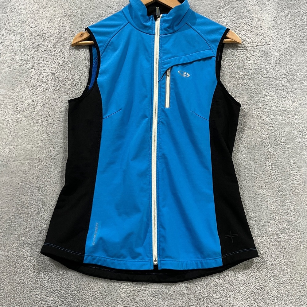 ICEBREAKER GT Vest Womens Medium Gilet Zip